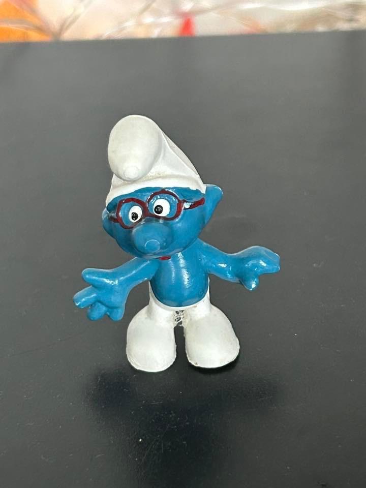 Schleich 20006 Brilsmurf 1989, Verzamelen, Smurfen, Ophalen of Verzenden, Gebruikt, Brilsmurf, Poppetje, Figuurtje of Knuffel