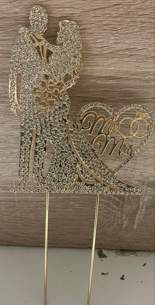 Bruidspaar Taarttopper🎂, Ophalen, Gebruikt, Feestartikel, Geboorte of Huwelijk