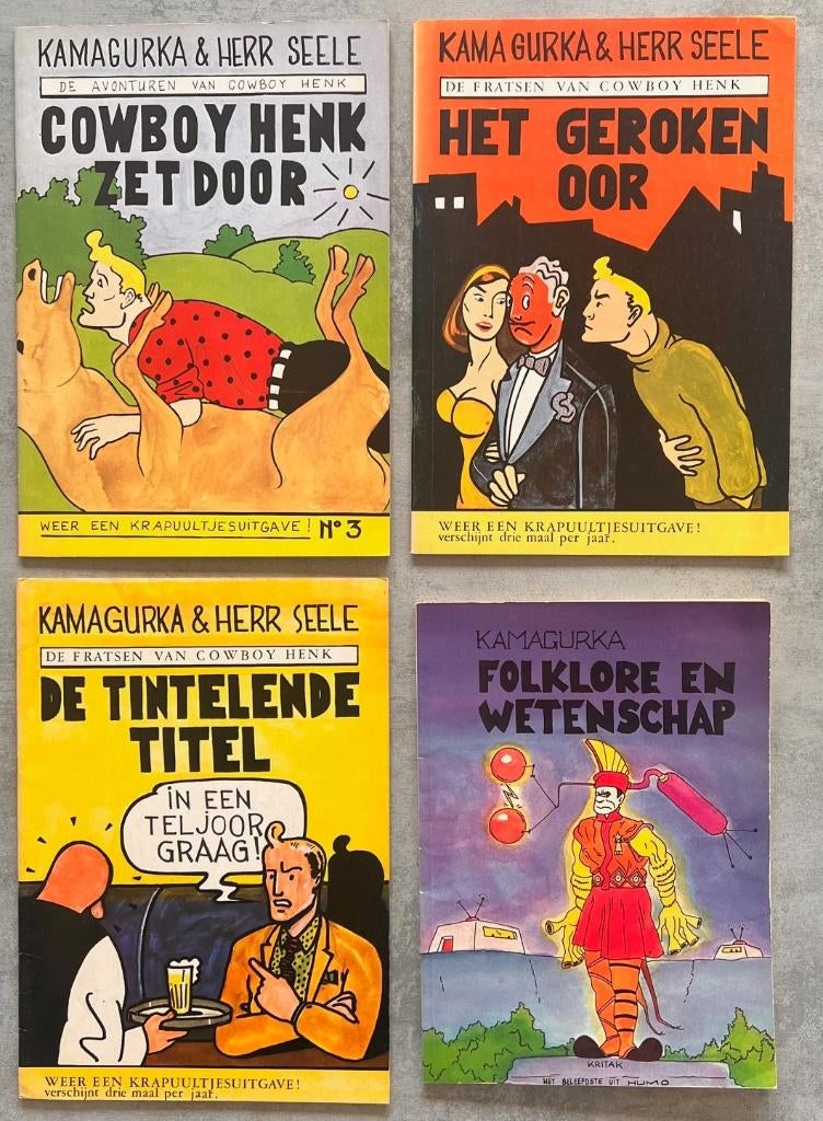 Cowboy Henk - 4x SC (Kamagurka / Herr Seele), Eén stripboek, Ophalen of Verzenden, Gelezen