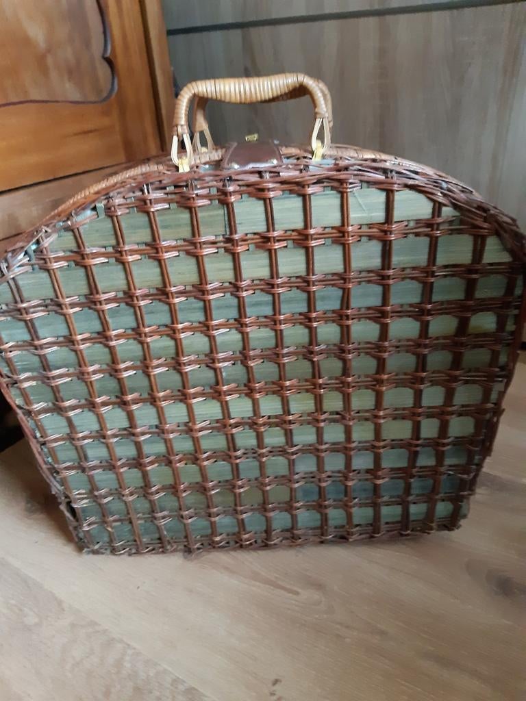 Rotan picknic koffer, Ophalen, Zo goed als nieuw