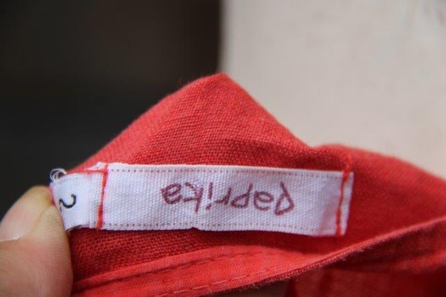 Tuniek rood Paprika mt 3 (48) Vaste prijs AANBIEDING, Verzenden, Maat 46/48 (XL) of groter, Zo goed als nieuw, Paprika