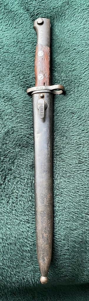 Bajonet mes oorlog Duitse K98 M1948 Yugoslavia Mauser, Verzamelen, Ophalen of Verzenden, Duitsland, Mes of Dolk