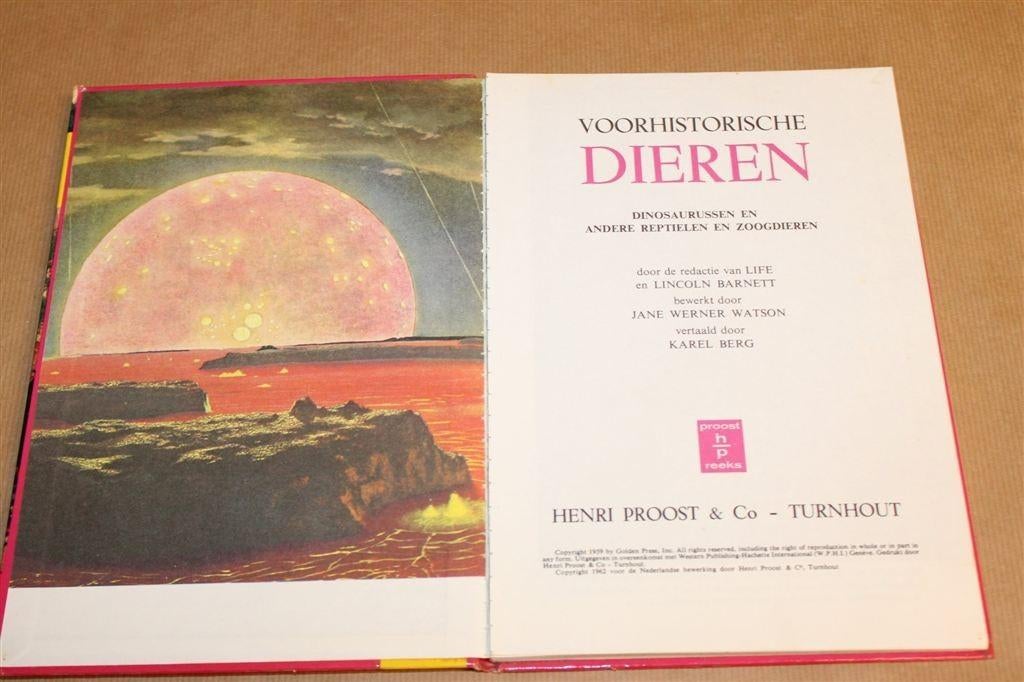 Voorhistorische Dieren — Dinosaurussen, Vintage Boek 1962, Ophalen of Verzenden, Gelezen, Europa