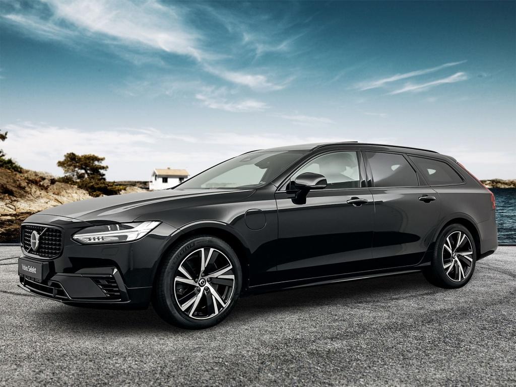 Volvo V90 T6 340PK Recharge R-Design| Panodak| Adap.Cruise|, 4 cilinders, Hybride Elektrisch/Benzine, Geïmporteerd, 2100 kg