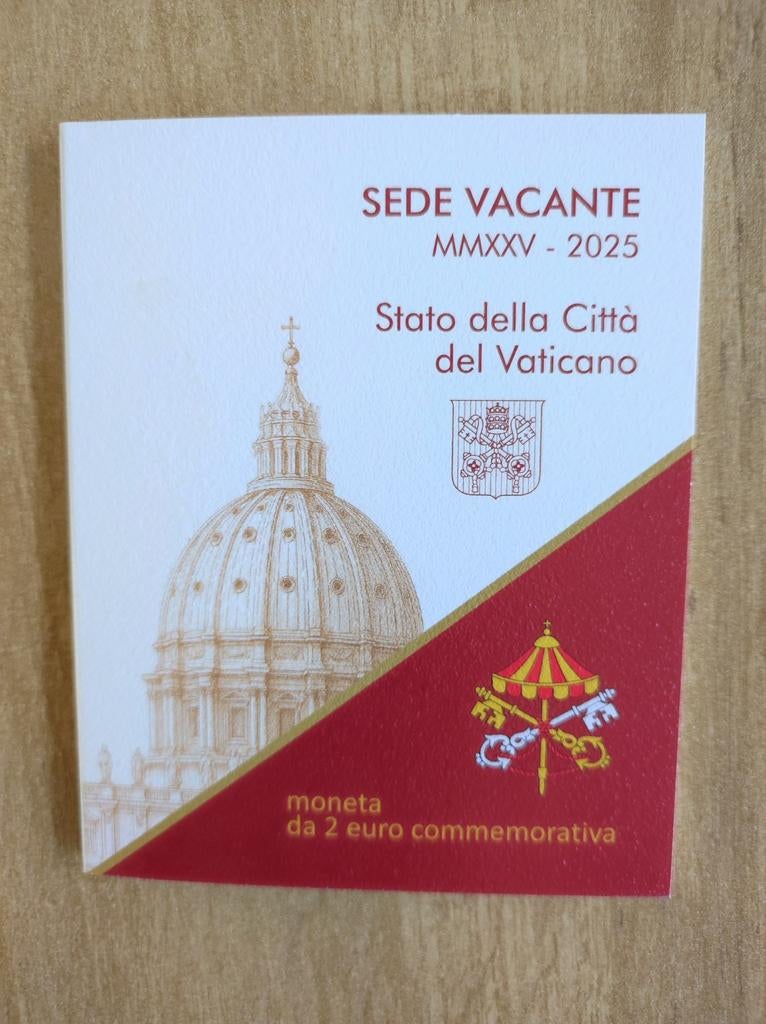 Vaticaan 2 Euro 2025 "Sede Vacante", Ophalen of Verzenden, Vaticaanstad, 2 euro