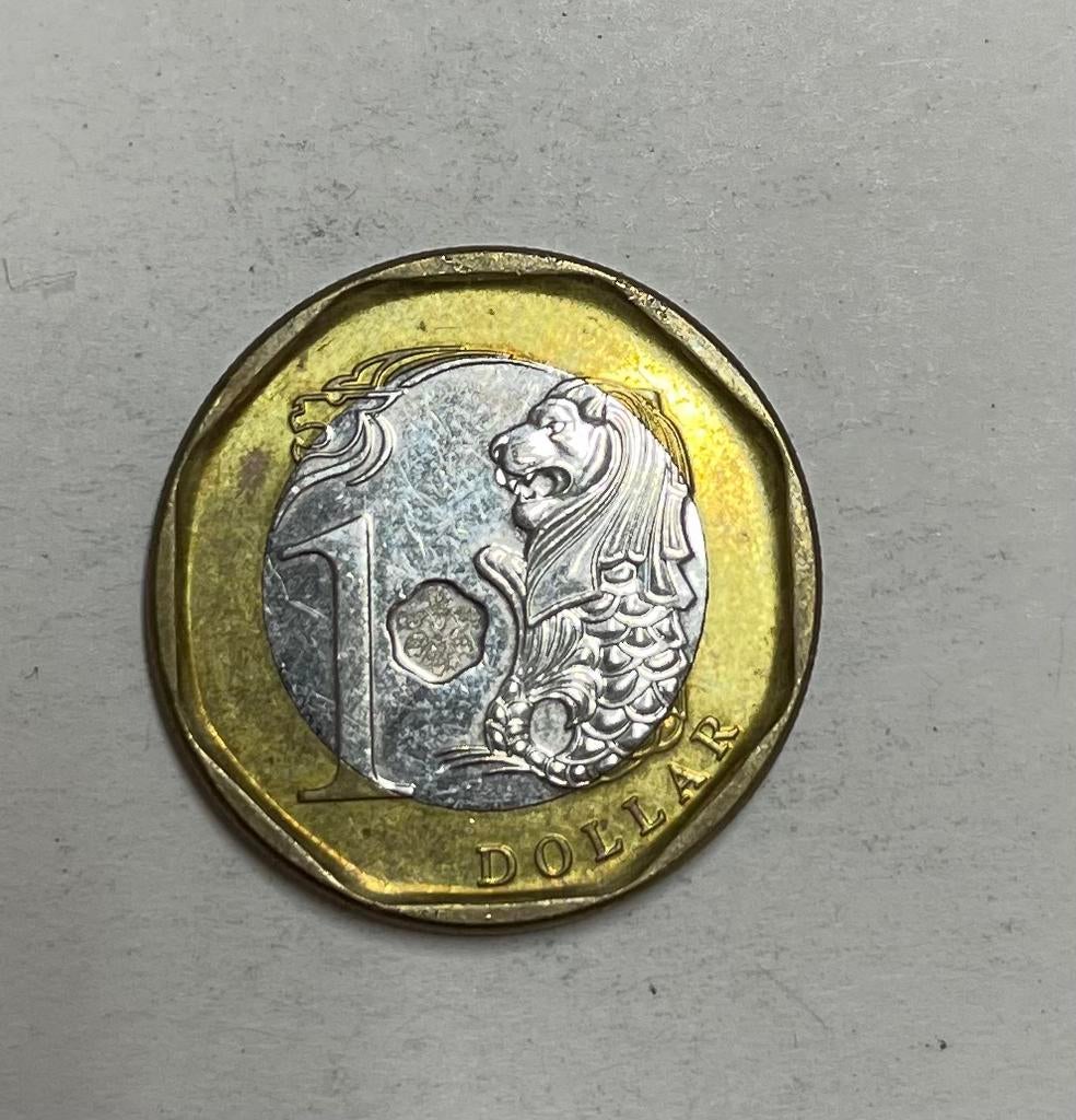 1 dollar Singapore 2014, Ophalen of Verzenden, Zuidoost-Azië