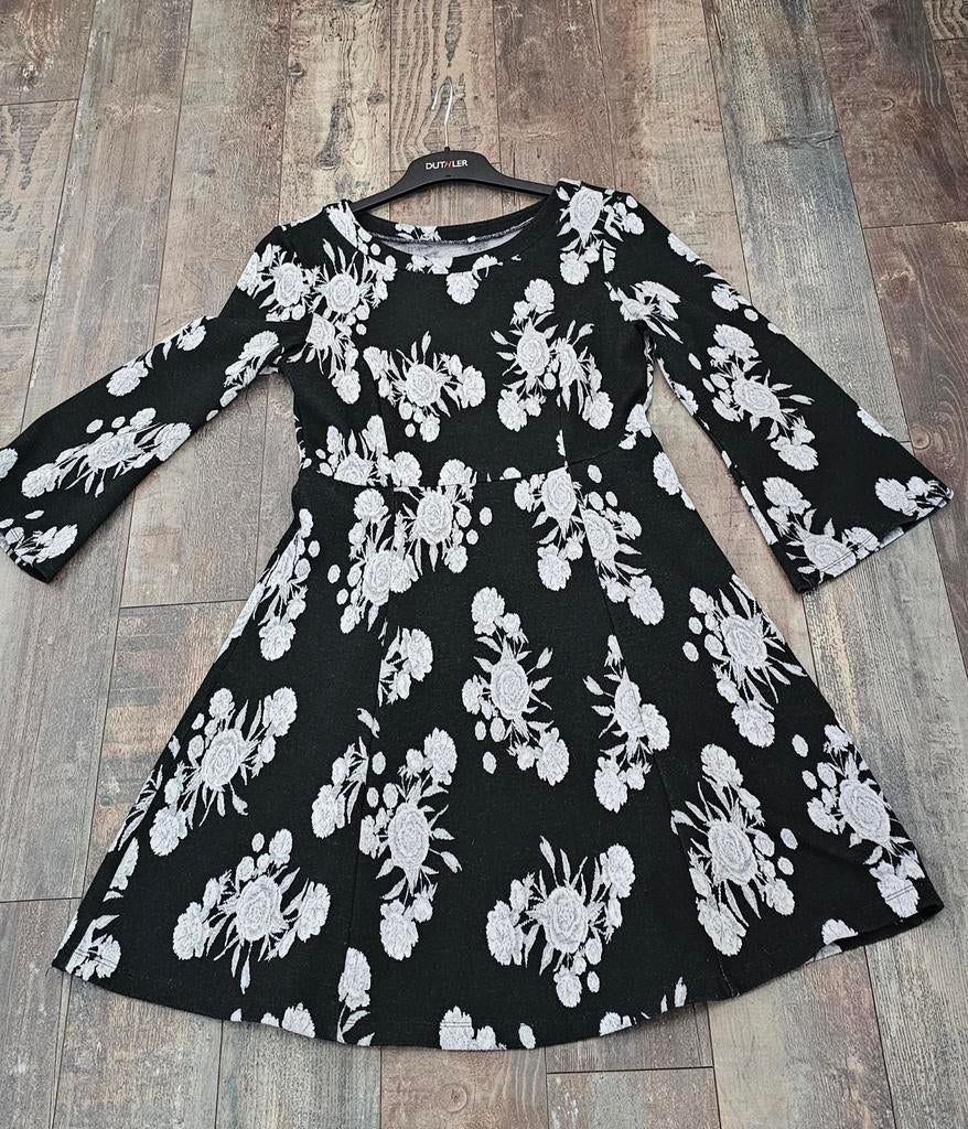 Esprit Jurk met driekwart mouw - Maat 38, Maat 38/40 (M), Zwart, Ophalen of Verzenden, Gedragen