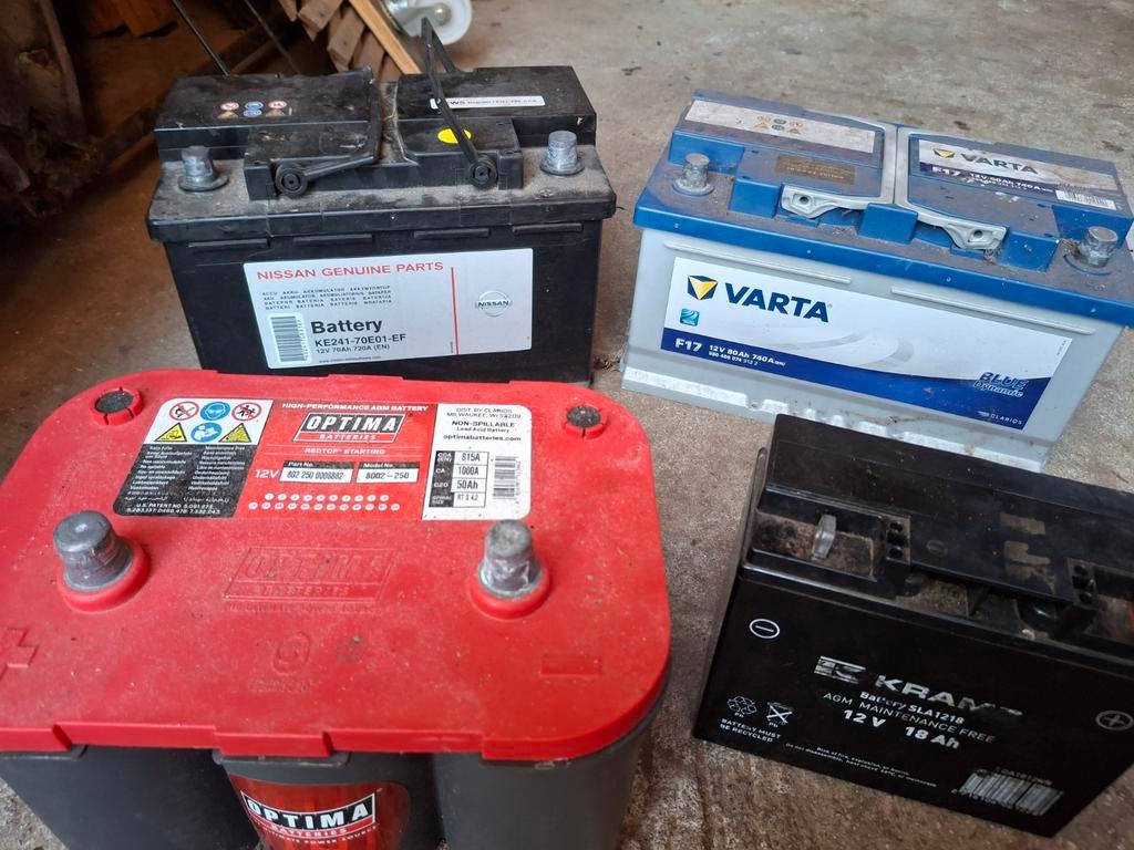 Accu's 4x, Ophalen, Gebruikt