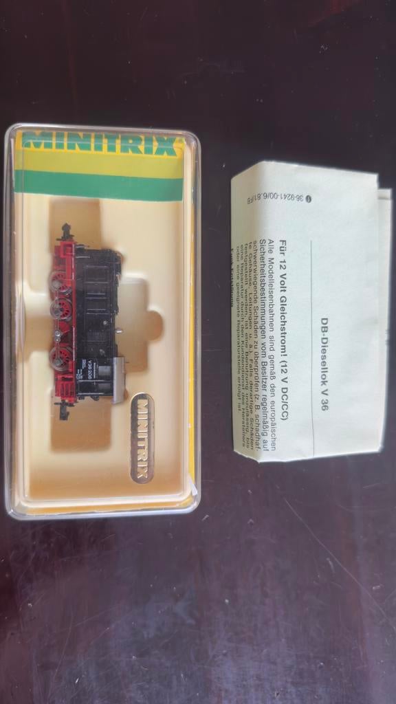 Minitrix v36 2962 | 1/160 N spoor, Gebruikt, Trix, Ophalen of Verzenden, Analoog