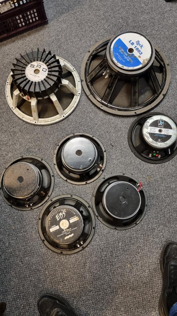 Zeck, electro voice , EBS speakers, Ophalen of Verzenden, 120 watt of meer, Front, Rear of Stereo speakers, Overige merken