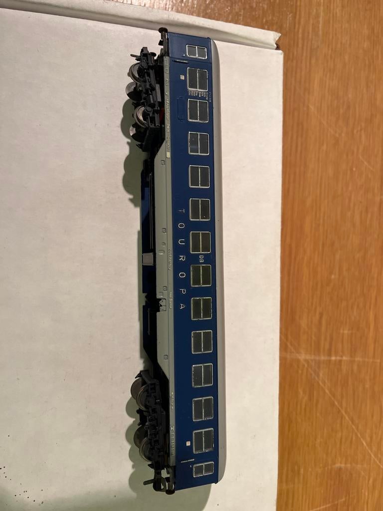 Lima Touropa DB Wagon - Blauw/Grijs, Ophalen, Gebruikt, Gelijkstroom, Wagon