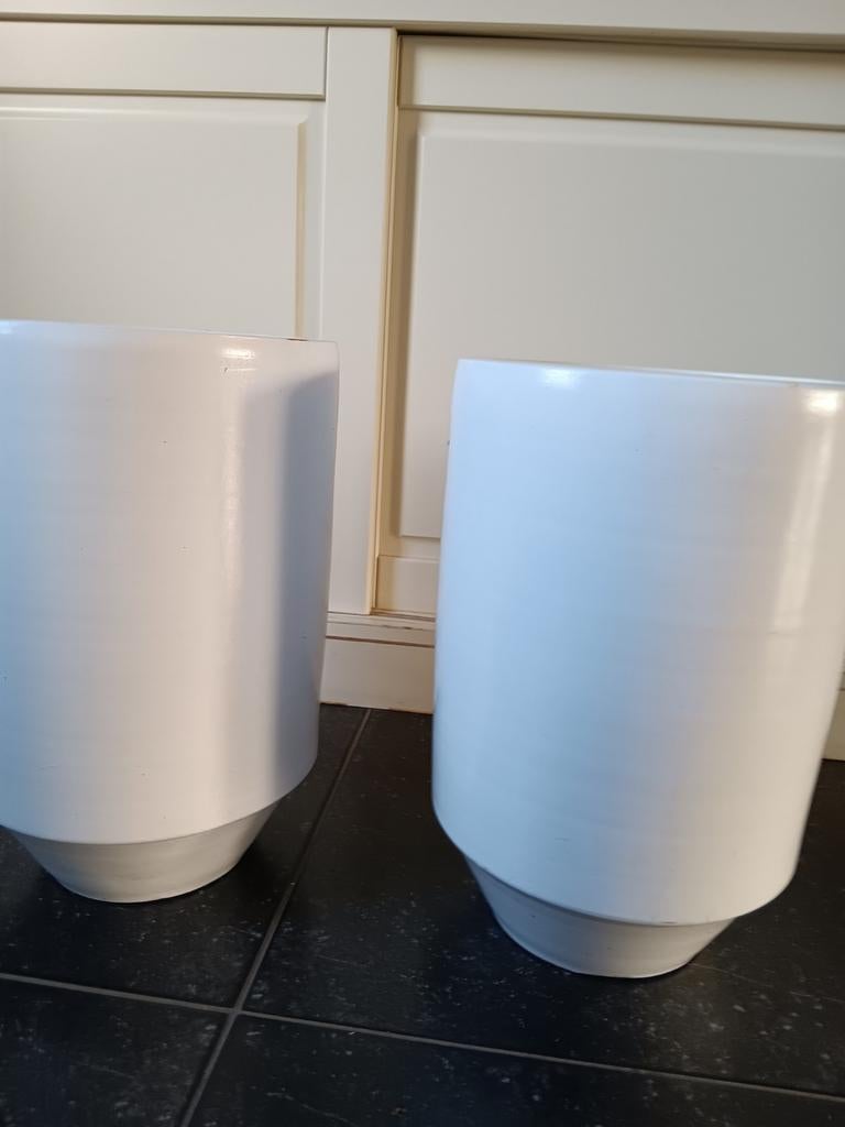 Bloempotten, Steen, Rond, Ophalen of Verzenden, Minder dan 40 cm