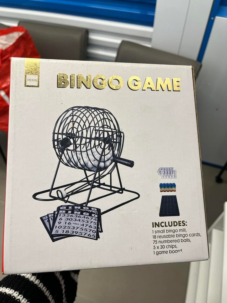 Hema Bingospel - Compleet met Bingo Molen en Kaarten, Hobby en Vrije tijd, Gezelschapsspellen | Bordspellen, Zo goed als nieuw