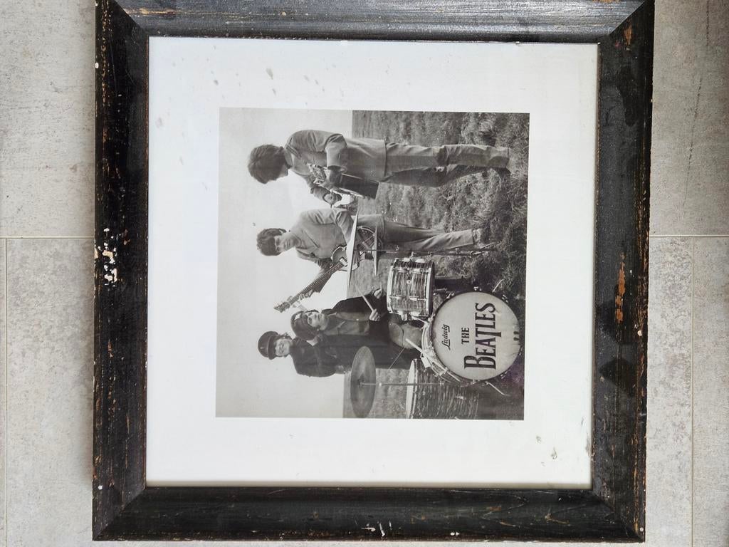 Set van 3 iconische zwart-wit foto's: Ali, Marley, Beatles, Ophalen