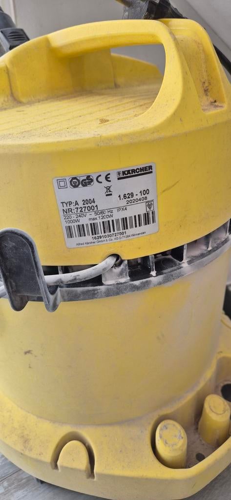 Kärcher bouwstofzuiger, Ophalen of Verzenden