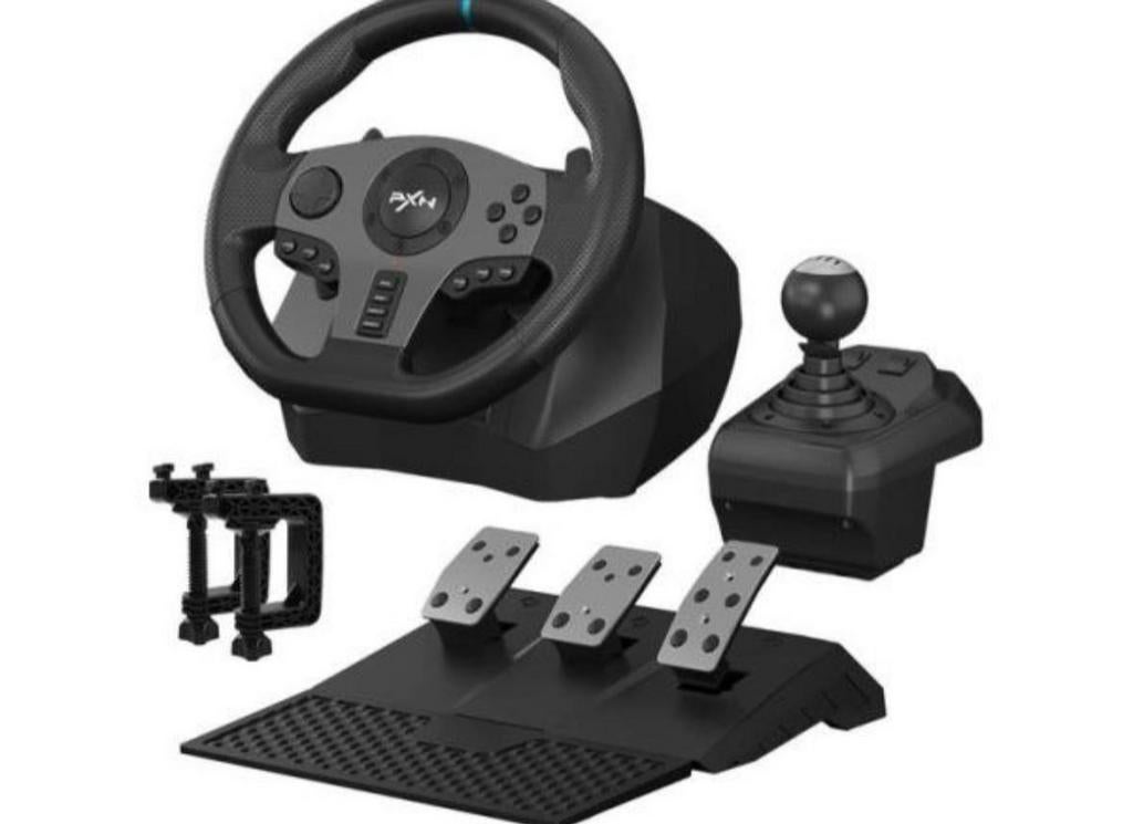 PXN V9 Multi-platform Racestuur met Pedalen en Shifter, 1 speler, Racen en Vliegen, Eén computer, Ophalen of Verzenden