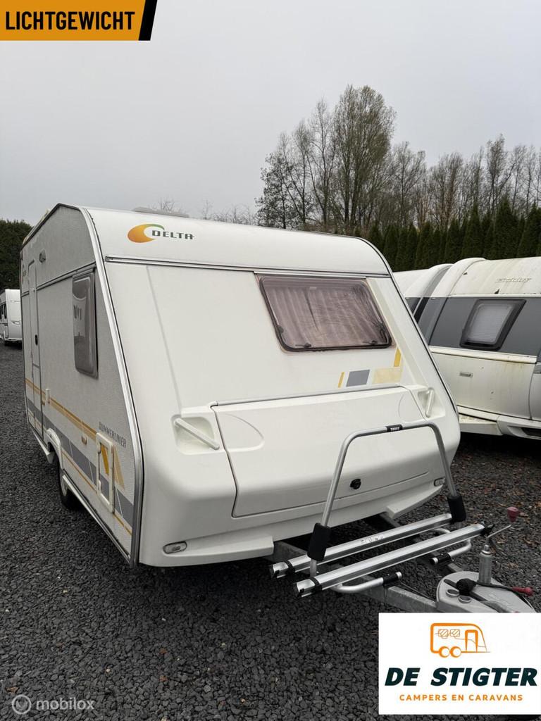 Delta 3900 Summerliner vastbed treinzit voortent luifel, Bedrijf, 750 - 1000 kg, 6 tot 7 meter, Koelkast