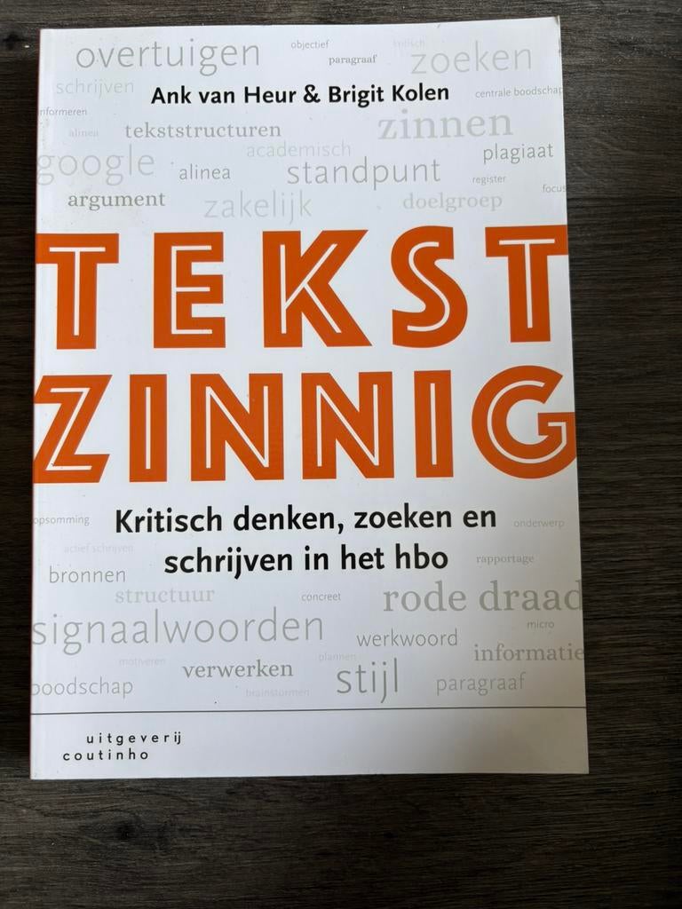 Tekstzinnig - Kritisch denken, zoeken en schrijven, Boeken, Ophalen of Verzenden, Zo goed als nieuw