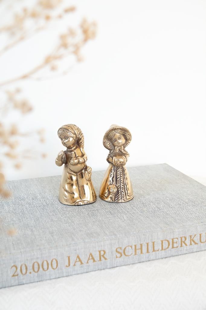 Vintage messing meisjes, Ophalen of Verzenden