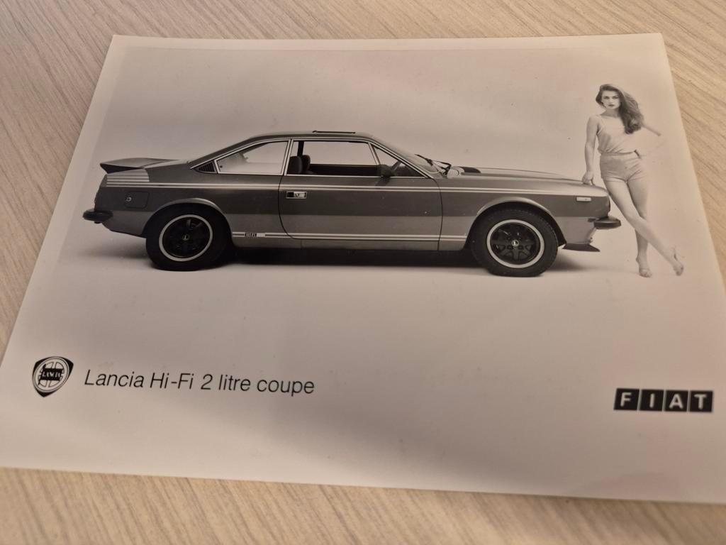 Jaren 70 80 Lancia HiFi 2000 HF persfoto izgst porto 2,75, Ophalen of Verzenden, Zo goed als nieuw, Overige merken
