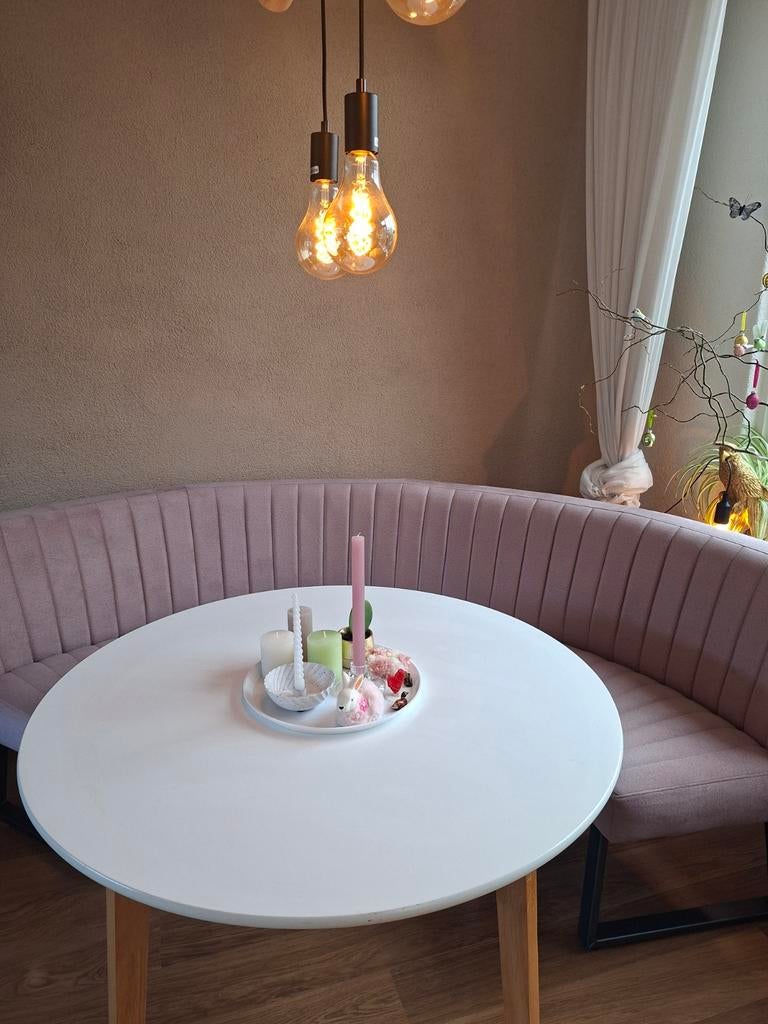 Ronde Eettafel Jysk, Huis en Inrichting, Tafels | Salontafels, Ophalen, Gebruikt, 50 tot 75 cm, Rond