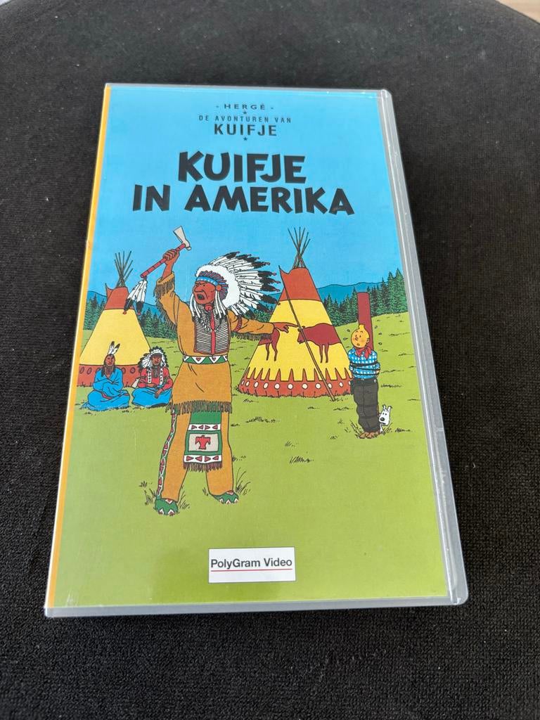 Kuifje in Amerika VHS - De Avonturen van Kuifje, Alle leeftijden, Ophalen of Verzenden, Gebruikt, Actie en Avontuur