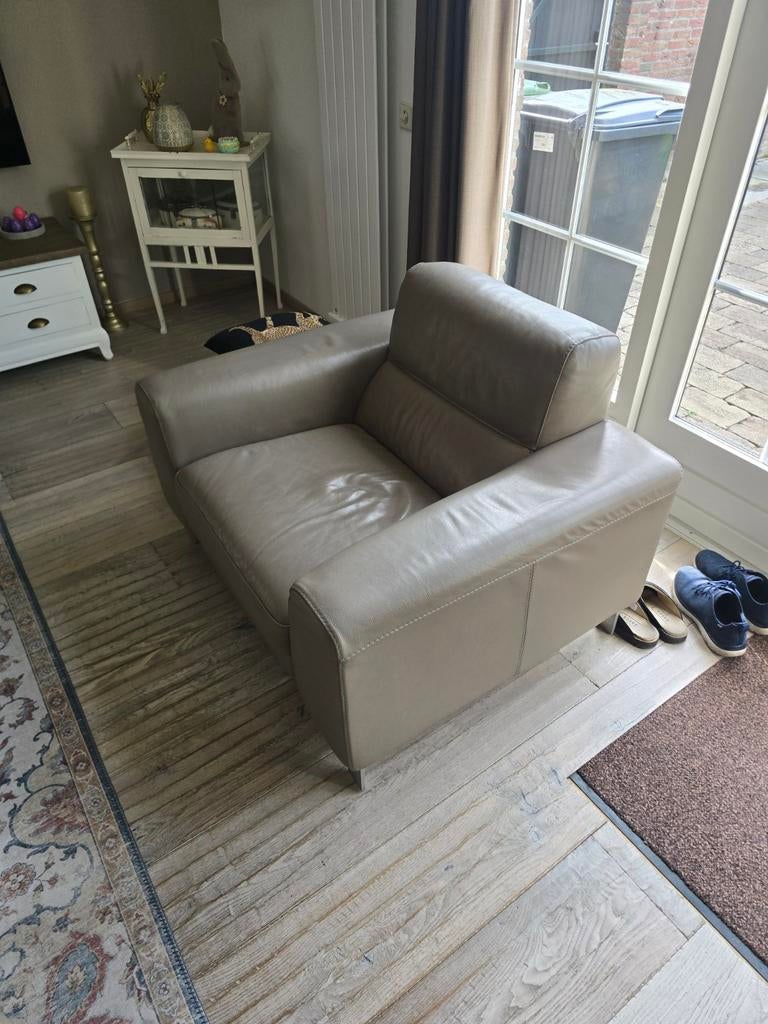 Gratis hoekbank en stoel tafel, Huis en Inrichting, Ophalen of Verzenden, Gebruikt, Leer