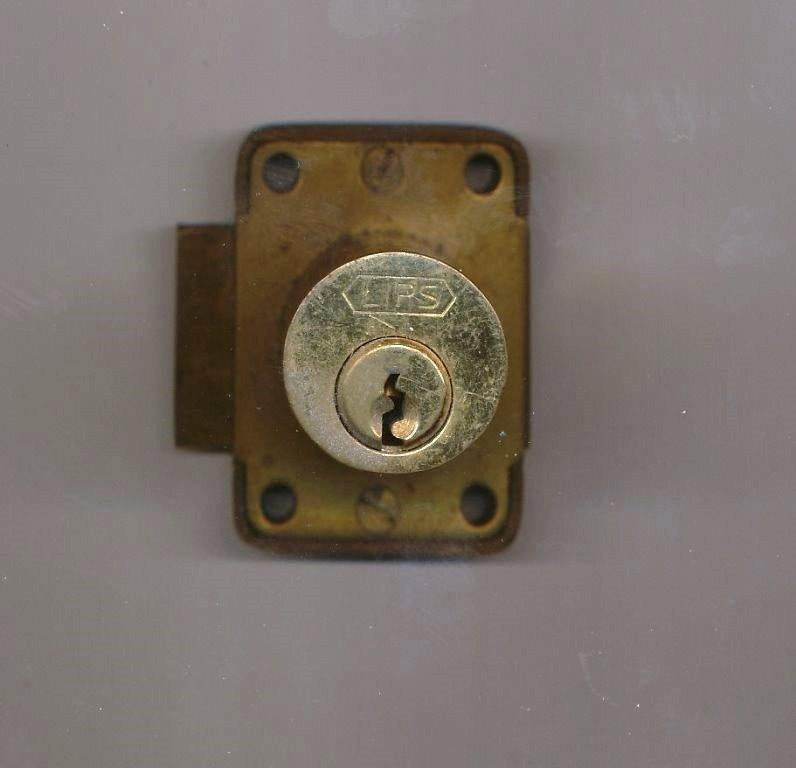 Vintage LIBS Lock. Furniture lock,, Ophalen of Verzenden