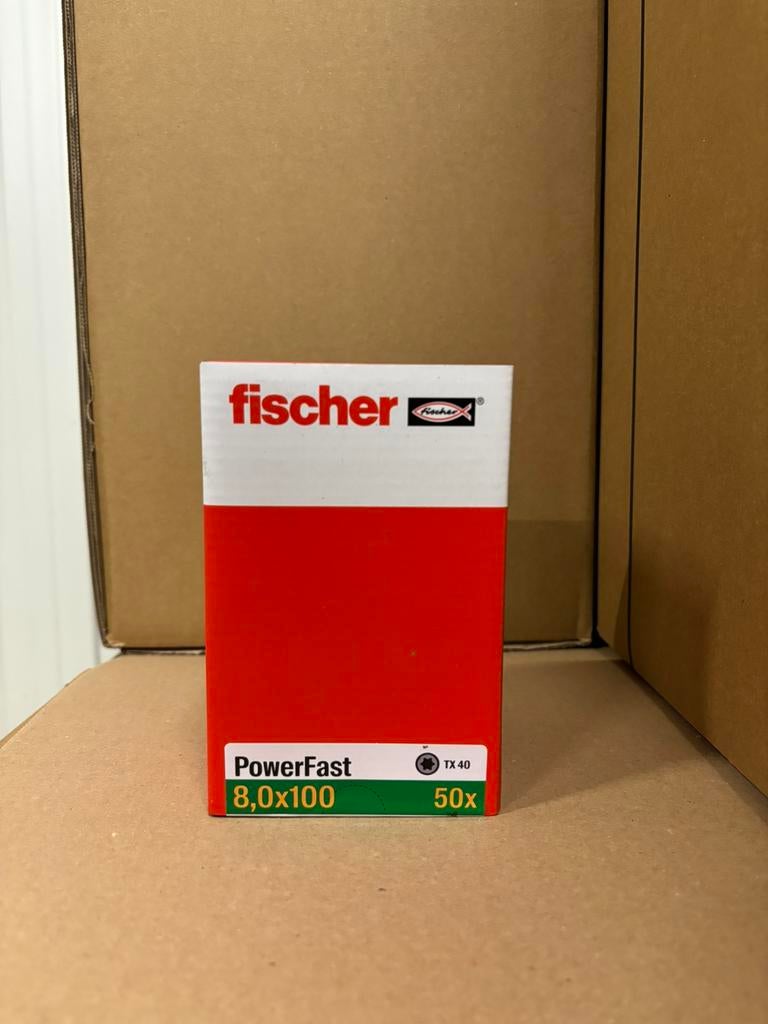 Fischer PowerFast 8,0x100 SK TX TG blvz 50 840x verzonken, Zilverstraat 1 8211 AN Lelystad Nederland, Ophalen of Verzenden, Zo goed als nieuw