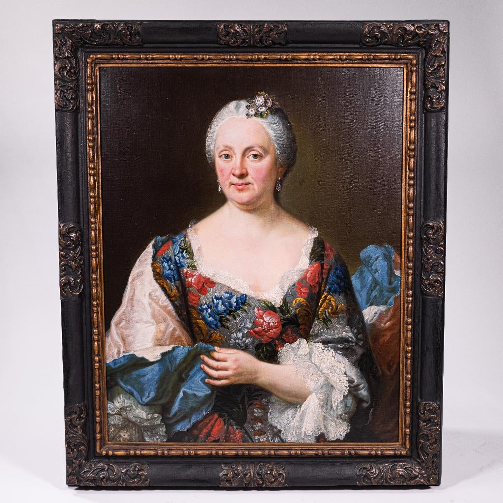 Portret van een dame, 18e-eeuw, Antiek en Kunst, Ophalen