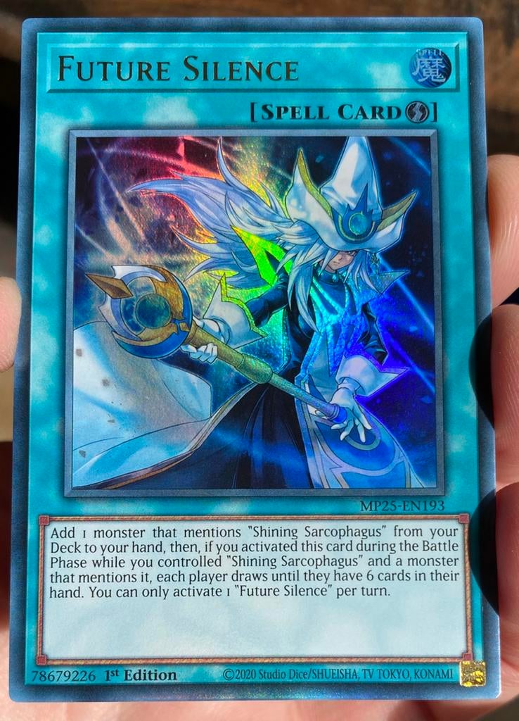 Yu-Gi-Oh! Future Silence MP25 1st Edition !, Ophalen of Verzenden, Zo goed als nieuw, Losse kaart, Foil