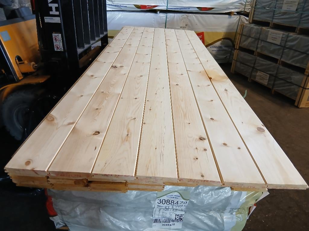 Grenen vloerdelen 21x147 mm vellingdelen planken, dakbeschot, Ophalen, Nieuw, Vloerdelen of -planken, Info@wbarendregt.nl