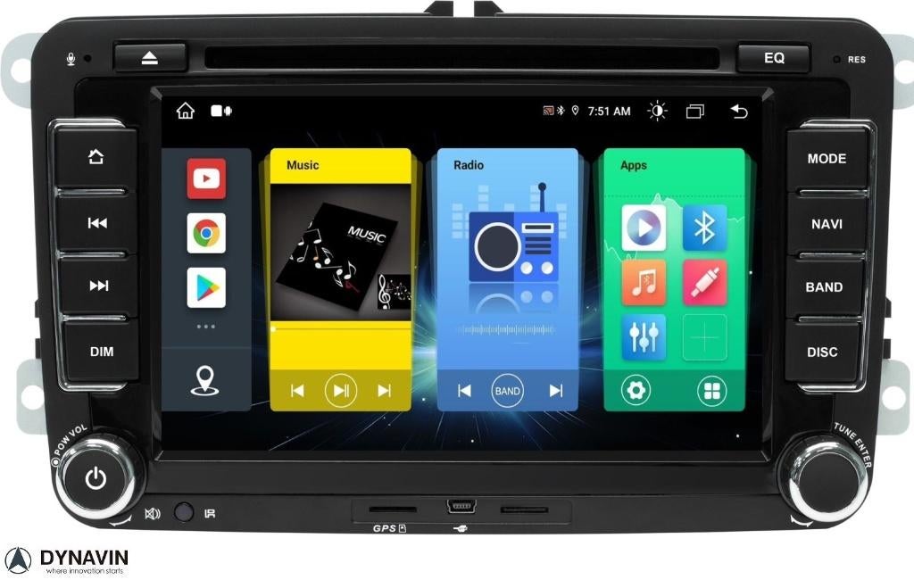 vw touran autoradio navigatie carkit android 15 carplay usb, Ophalen of Verzenden, Dynavin, VERKOOP@INBOUWNAVIGATIE.COM, Oberonweg 262 3208pg