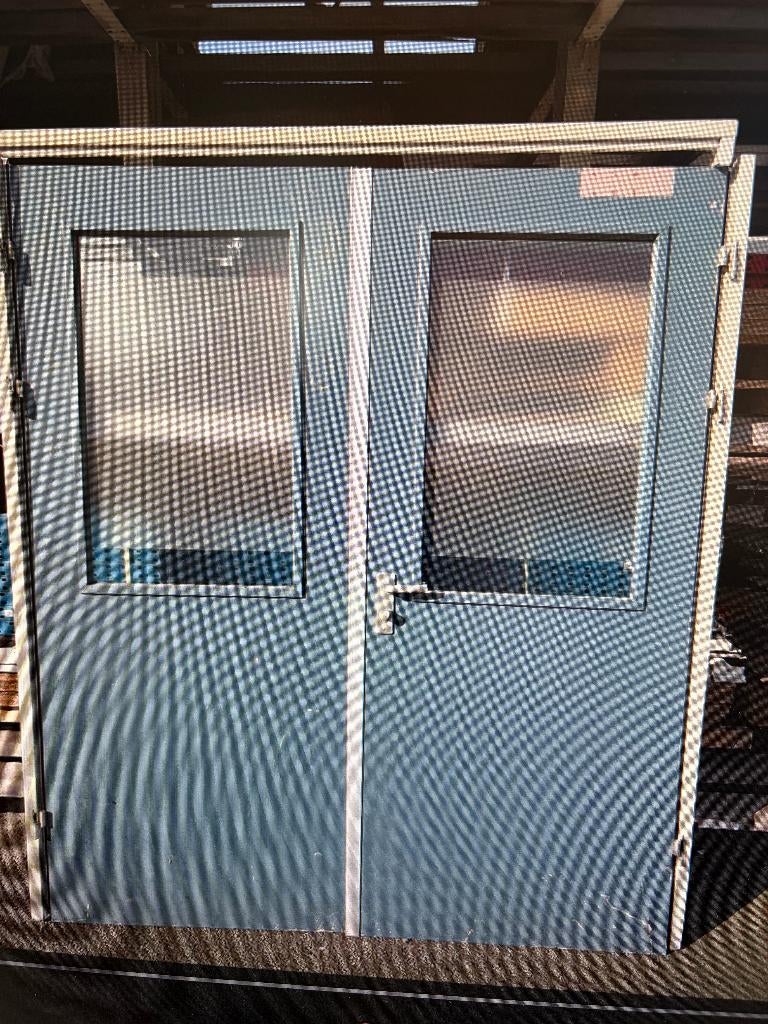 Meterkast, uitslaande dubbel deuren kunststof kozijn ( 545 ), Doe-het-zelf en Verbouw, Ophalen, Kunststof, Gebruikt, Nb