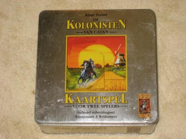 Kolonisten van Catan kaartspel + uitbreiding kunstenaars, Hobby en Vrije tijd, Gezelschapsspellen | Kaartspellen, Ophalen of Verzenden