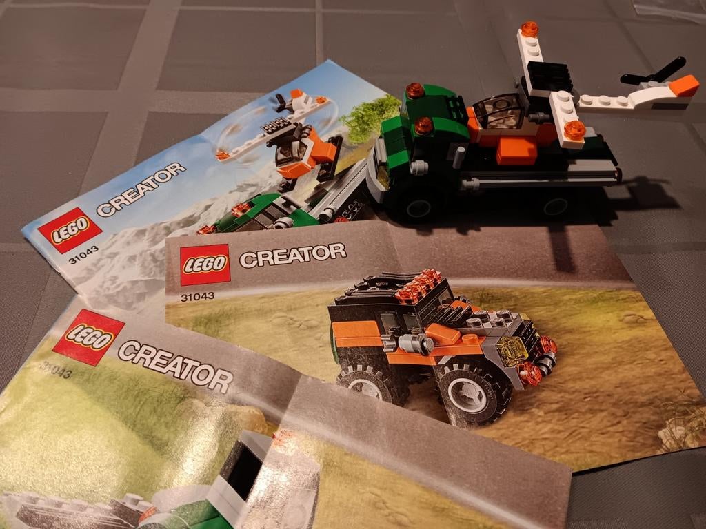 Lego Creator 31043 - 3-in-1 set met handleidingen, Ophalen of Verzenden