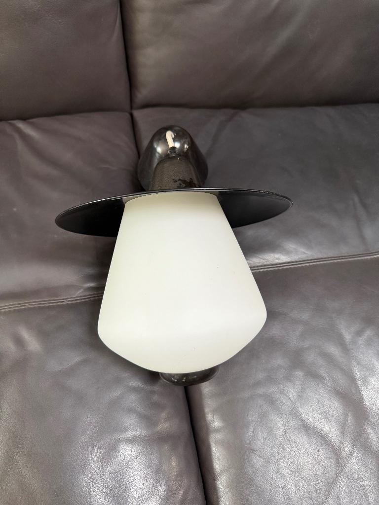 Hanglampje Bakeliet opaalglas fifties Hala Busquet, Ophalen, Zo goed als nieuw, Vintage Sixties Fifties Dutch Design, Minder dan 50 cm