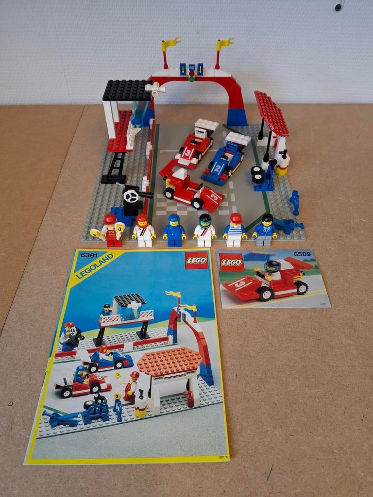 Lego 6381 Motor Speedway en 6509. Jaren 80 Classic Town, Lego, 33 Bath Road, Slough, UK, Lego, Ophalen of Verzenden