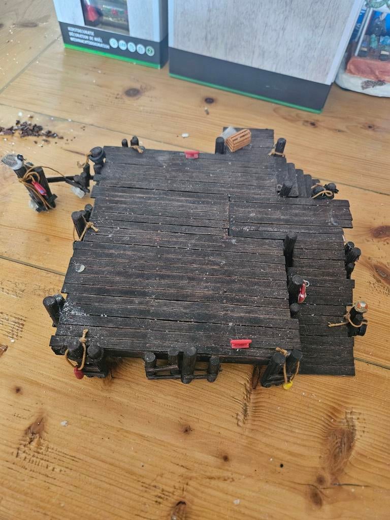 Lemax aanlegsteiger voor kerstdorp of miniatuur, Ophalen of Verzenden, Gebruikt