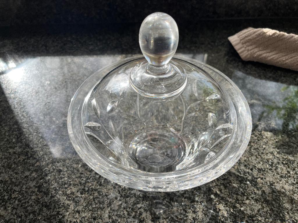 Kristallen bonbon schaal, Ophalen of Verzenden, Zo goed als nieuw
