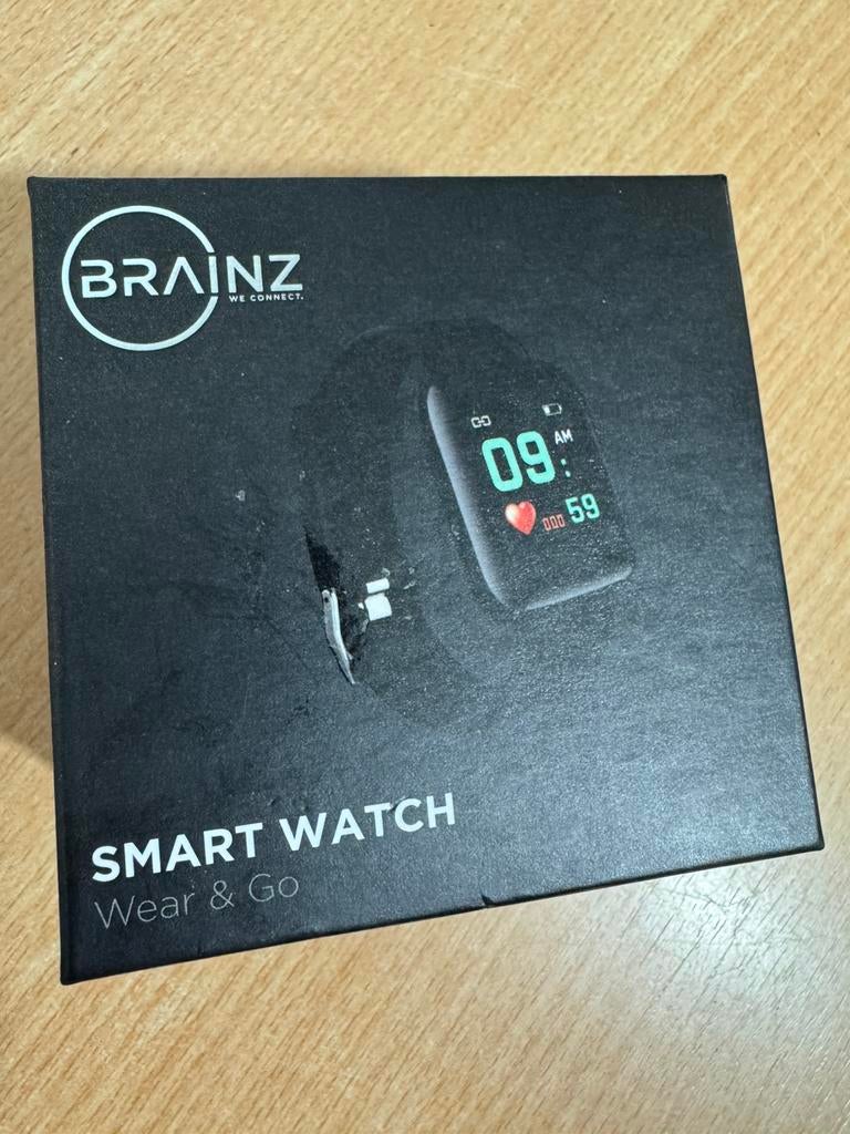 Smart Watch Brainz ( Nieuw in doos ), Ophalen of Verzenden, Zo goed als nieuw, Zwart, Android