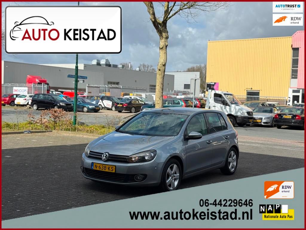 Volkswagen Golf 1.4 TSI HIGHLINE AUTOMAAT NAVIGATIE/CRUISE/A, Euro 5, Gebruikt, Zwart, 4 cilinders