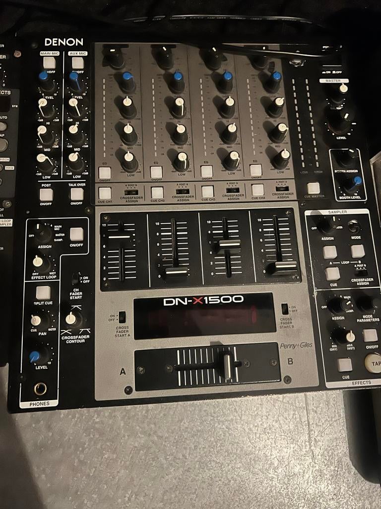 Denon DN-X1500 DJ Mixer - Gebruikt, Muziek en Instrumenten, Mengpanelen, Gebruikt, 5 tot 10 kanalen, Microfooningang, Ophalen of Verzenden