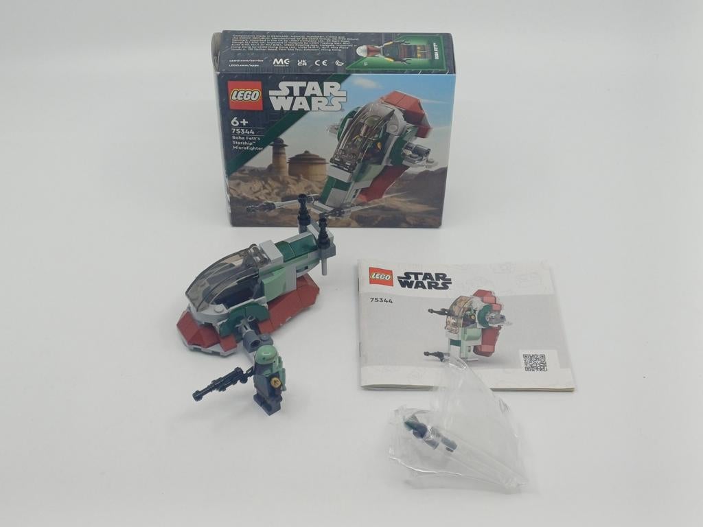 Lego Star Wars 75344 Boba Fett's Starship Microfighter, Ophalen of Verzenden, Zo goed als nieuw, Overige typen