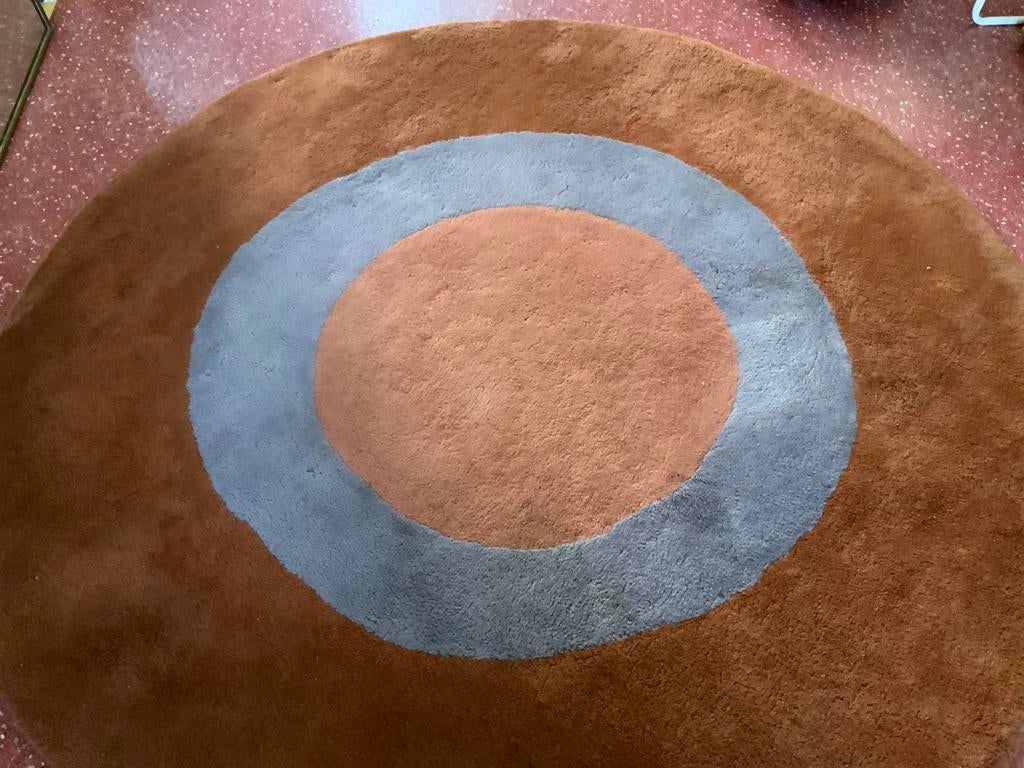 Rond vloerkleed ikea vintage, Ophalen, Gebruikt, Overige kleuren, Rond