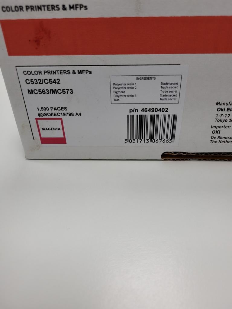 Nieuwe Oki printer cartridge magenta voor MC563 en MC573, Ophalen of Verzenden, Nieuw, Oki