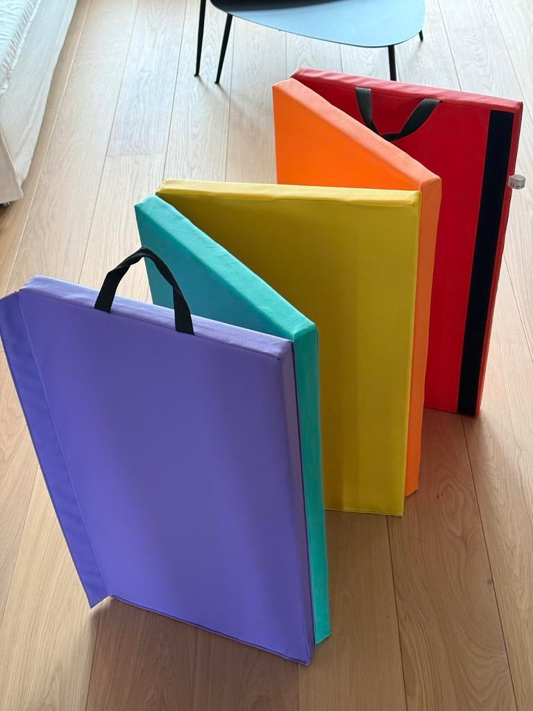 Gekleurde opvouwbare speelmat gymmat gymnastiek, Sport en Fitness, Fitnessmaterialen, Ophalen of Verzenden, Zo goed als nieuw