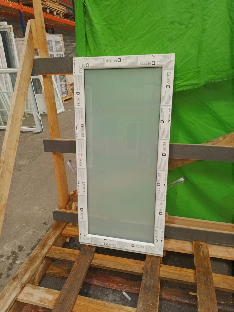 Kunststof Vast kozijn  b61,5 x h128,5 cm Wit  -2400-, Niet ingevuld, Kunststof, Minder dan 75 cm, Raamkozijn