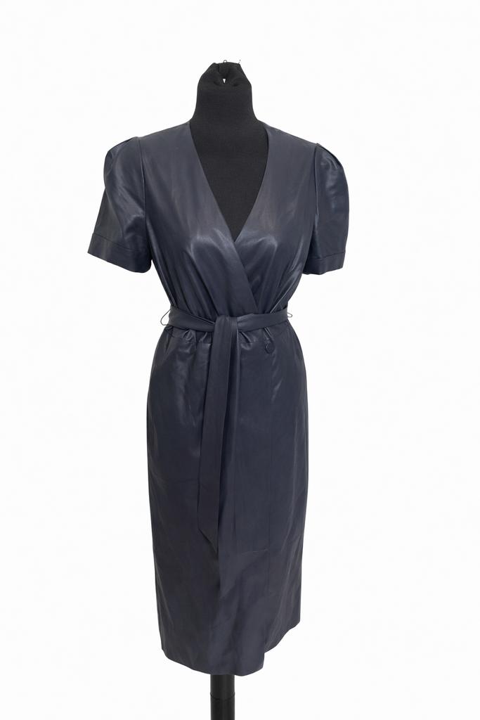 Esprit blauwe vegan leather jurk – maat 36 – nieuw, Ophalen of Verzenden, Zo goed als nieuw, Maat 36 (S), Blauw