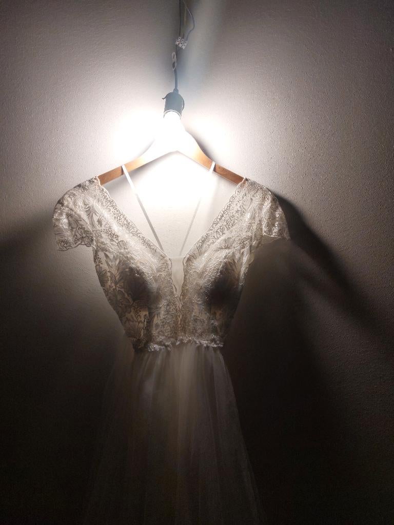 Bruidsjurk, Kleding | Dames, Ophalen of Verzenden, Zo goed als nieuw, Wit, Trouwjurk